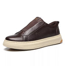 TÊNIS MASCULINO CASUAL EM COURO MARROM - CAFÉ