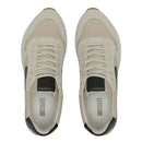 TÊNIS MASCULINO CASUAL EM COURO BEGE - PRETO