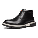 BOTA DERBY MASCULINA CASUAL EM COURO PRETO