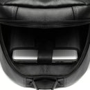 MOCHILA PORTA NOTEBOOK MASCULINA EM COURO COM RODINHAS PRETO