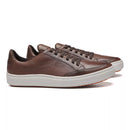 TÊNIS MASCULINO CASUAL EM COURO MARROM - TROY