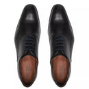 SAPATO OXFORD MASCULINO SOCIAL EM COURO PRETO COM CONFORTO - LASER