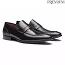 Sapato Loafer Masculino Social Em Couro Preto - VAQ
