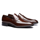 Sapato Penny Loafer Masculino Social Em Couro - BROWN