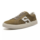 TÊNIS MASCULINO CASUAL EM COURO VERDE COM CONFORTO