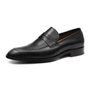 SAPATO LOAFER MASCULINO SOCIAL EM COURO PRETO COM CONFORTO - BLACK