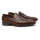 SAPATO LOAFER MASCULINO SOCIAL EM COURO MARROM COM CONFORTO - BROWN