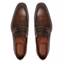 SAPATO LOAFER MASCULINO SOCIAL EM COURO MARROM COM CONFORTO - BROWN