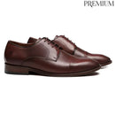 SAPATO DERBY MASCULINO SOCIAL EM COURO COM CONFORTO - MALDO CAFE