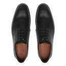 SAPATO DERBY MASCULINO SOCIAL EM COURO PRETO COM CONFORTO - ANILINA