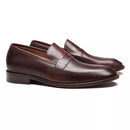 SAPATO LOAFER MASCULINO SOCIAL EM COURO MARROM COM CONFORTO - MALDO