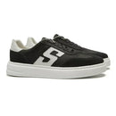 TÊNIS MASCULINO CASUAL EM COURO PRETO COM CONFORTO