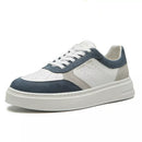 TÊNIS MASCULINO CASUAL EM COURO AZUL COM CONFORTO - SNOW