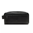 NECESSAIRE MASCULINA EM COURO PRETO - MADRAS