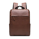 MOCHILA PORTA NOTEBOOK MASCULINA EM COURO MARROM - WHISKY