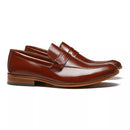 SAPATO LOAFER MASCULINO SOCIAL EM COURO MARROM - MOOCA