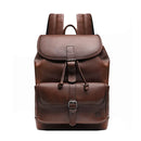 MOCHILA PORTA NOTEBOOK MASCULINA EM COURO MARROM - CONHAQUE